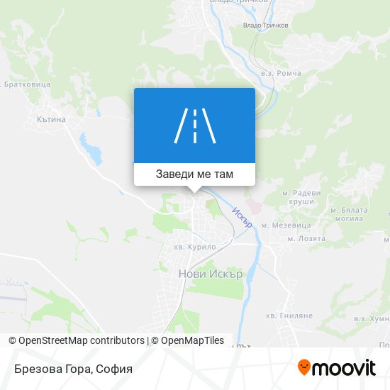 Брезова Гора карта