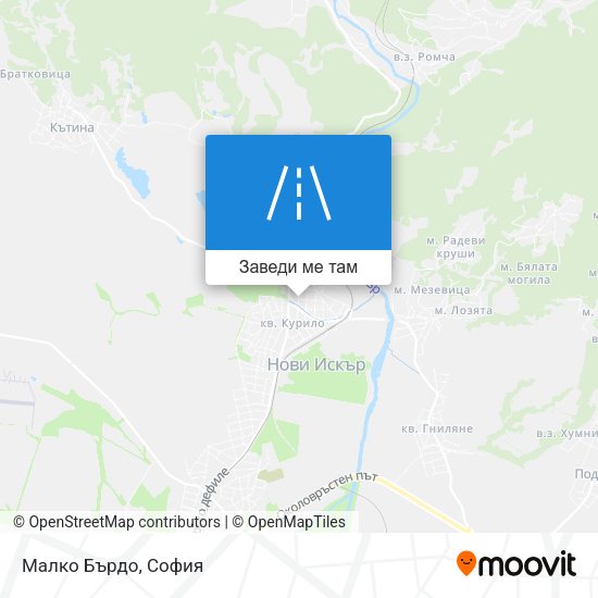 Малко Бърдо карта