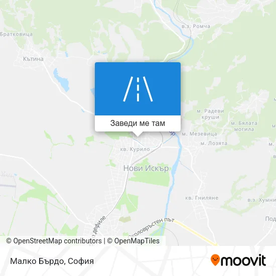 Малко Бърдо карта