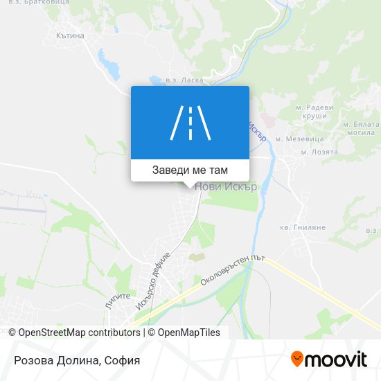 Розова Долина карта
