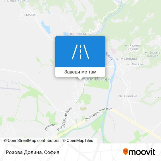 Розова Долина карта