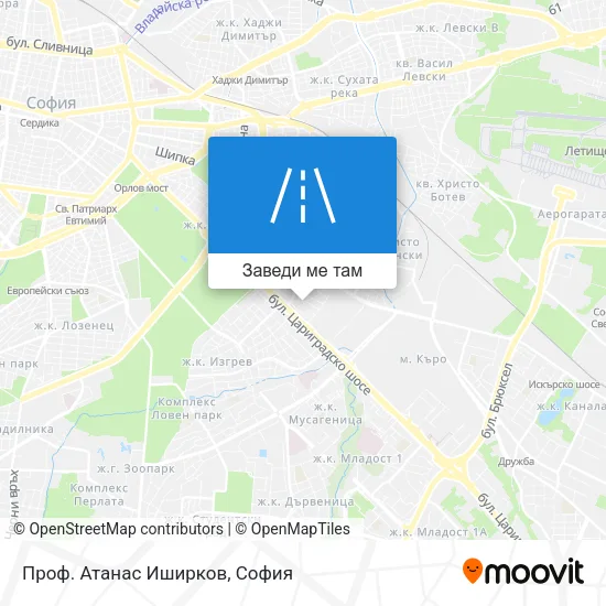 Проф. Атанас Иширков карта