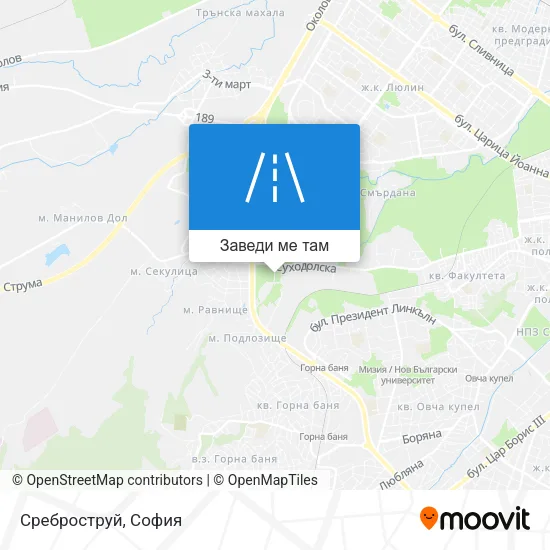 Среброструй карта