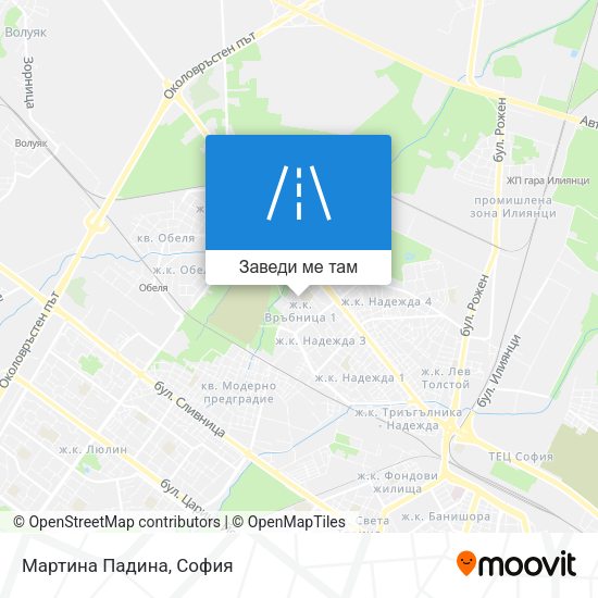 Мартина Падина карта