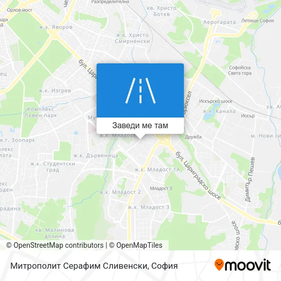 Митрополит Серафим Сливенски карта