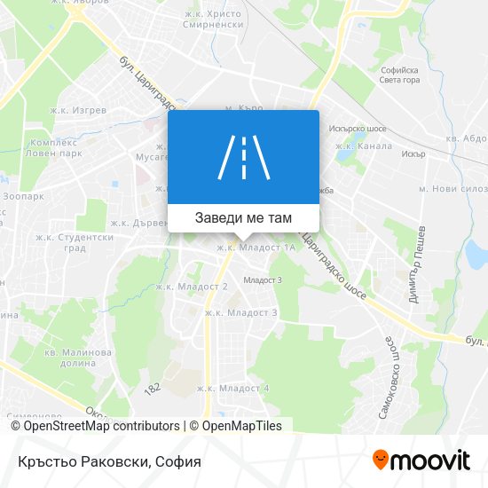 Кръстьо Раковски карта