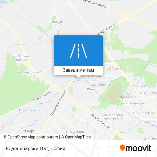Воденичарски Път карта