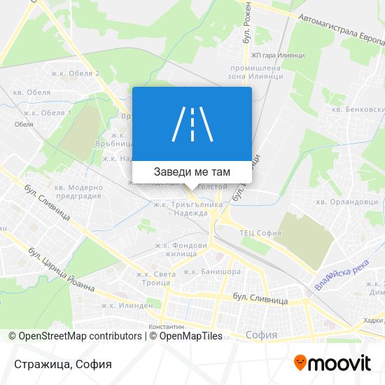 Стражица карта