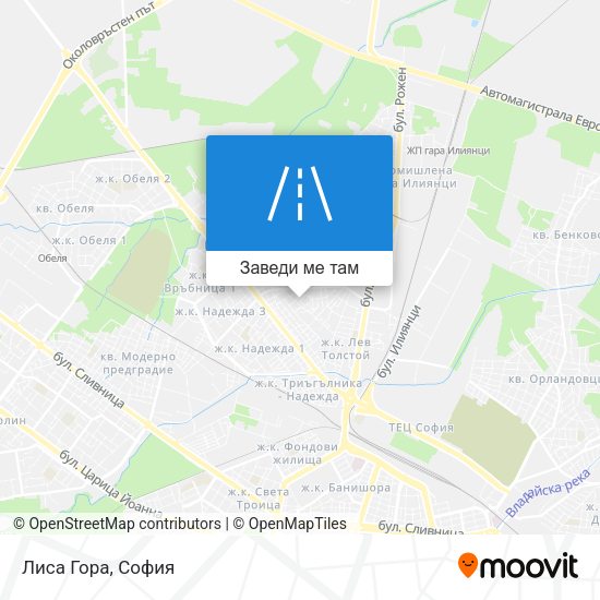 Лиса Гора карта