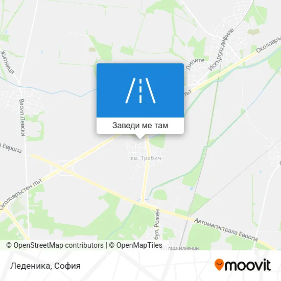 Леденика карта
