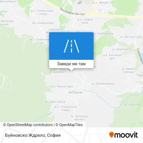 Буйновско Ждрело карта