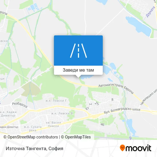 Източна Тангента карта