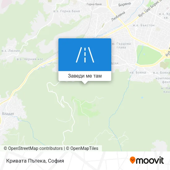 Кривата Пътека карта