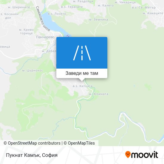 Пукнат Камък карта