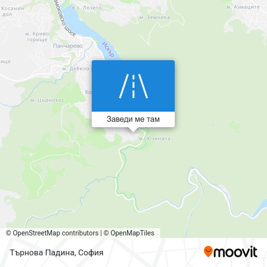 Търнова Падина карта