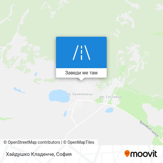 Хайдушко Кладенче карта