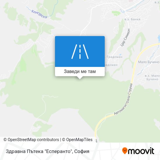 Здравна Пътека "Есперанто" карта