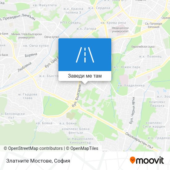 Златните Мостове карта