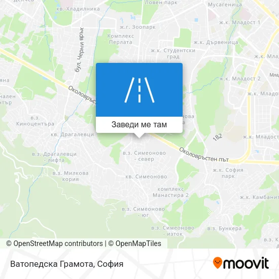 Ватопедска Грамота карта