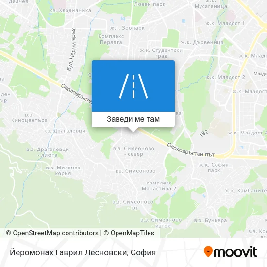 Йеромонах Гаврил Лесновски карта