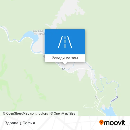 Здравец карта
