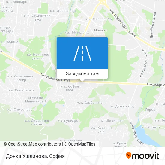 Донка Ушлинова карта