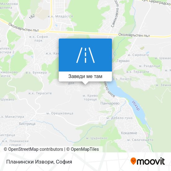 Планински Извори карта