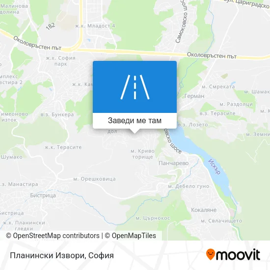 Планински Извори карта