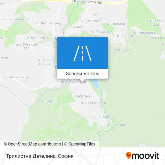 Трилистна Детелина карта