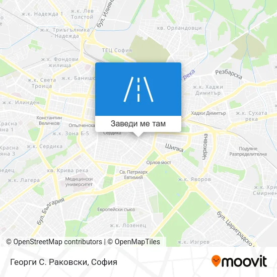 Георги С. Раковски карта