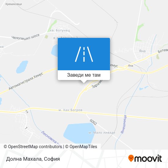 Долна Махала карта