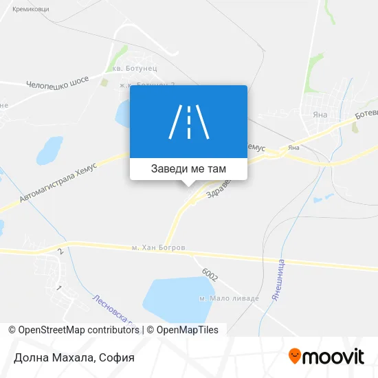 Долна Махала карта