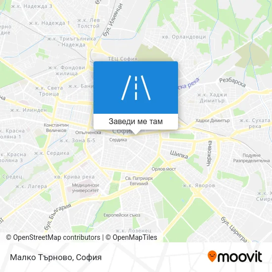 Малко Търново карта