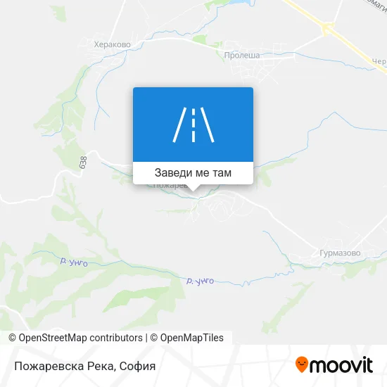 Пожаревска Река карта