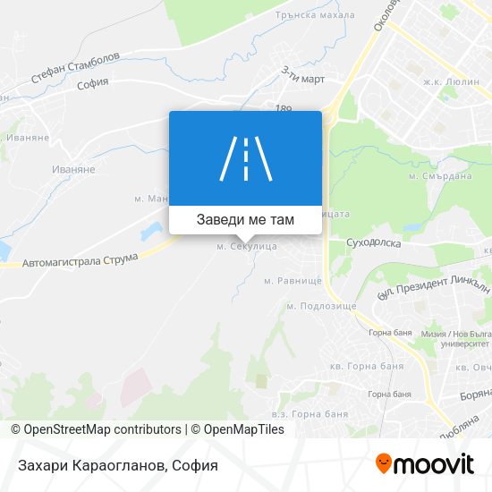 Захари Караогланов карта