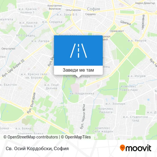 Св. Осий Кордобски карта