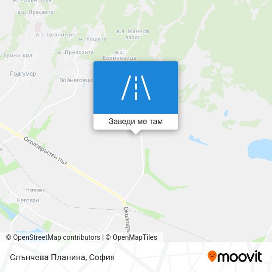 Слънчева Планина карта