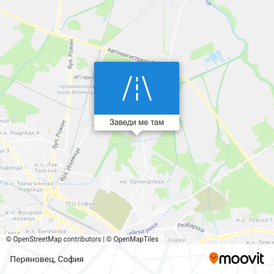 Перяновец карта
