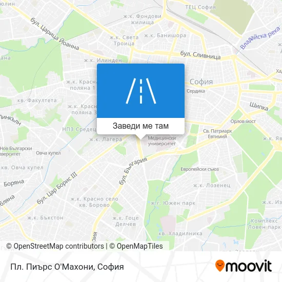 Пл. Пиърс О'Махони карта