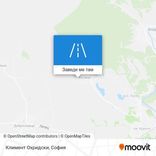 Климент Охридски карта