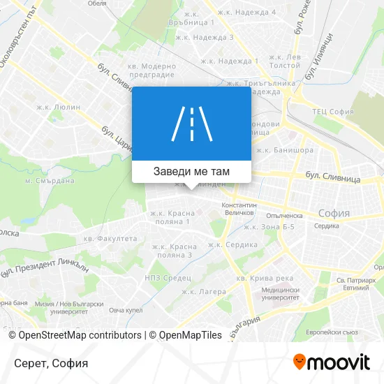Серет карта