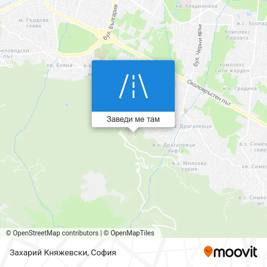 Захарий Княжевски карта