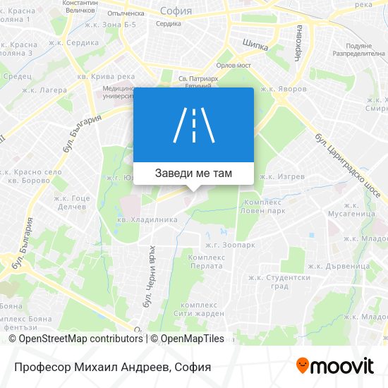 Професор Михаил Андреев карта