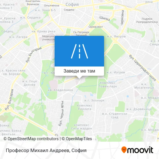 Професор Михаил Андреев карта
