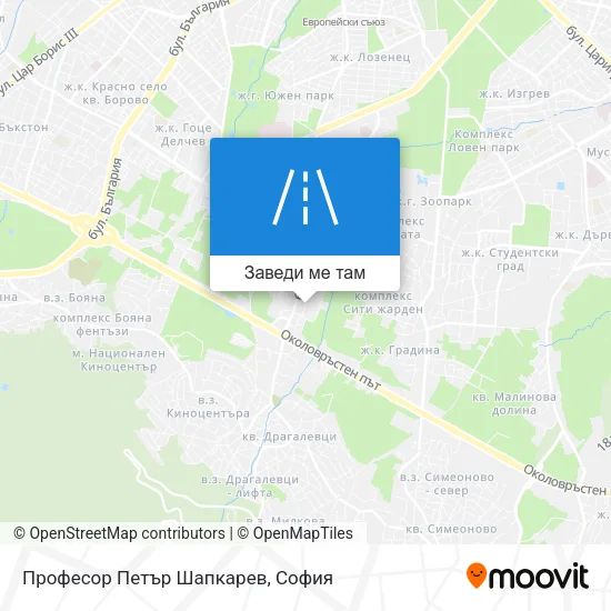 Професор Петър Шапкарев карта