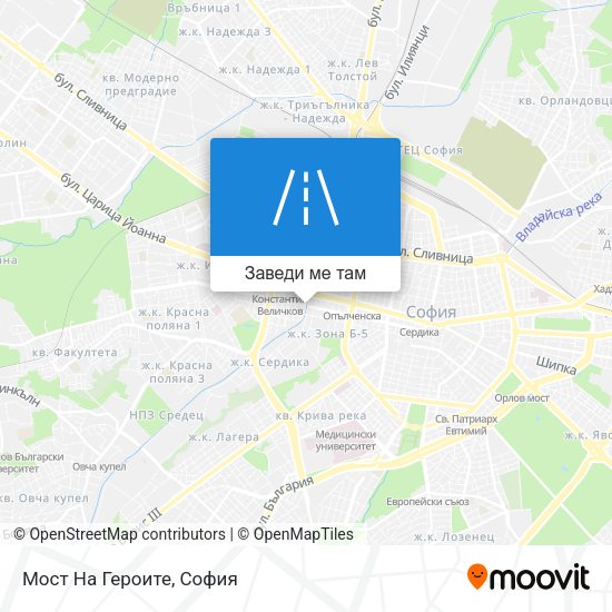 Мост На Героите карта