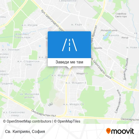 Св. Киприян карта