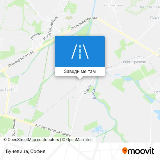 Буневица карта