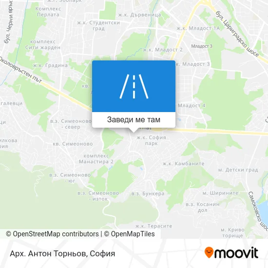 Арх. Антон Торньов карта