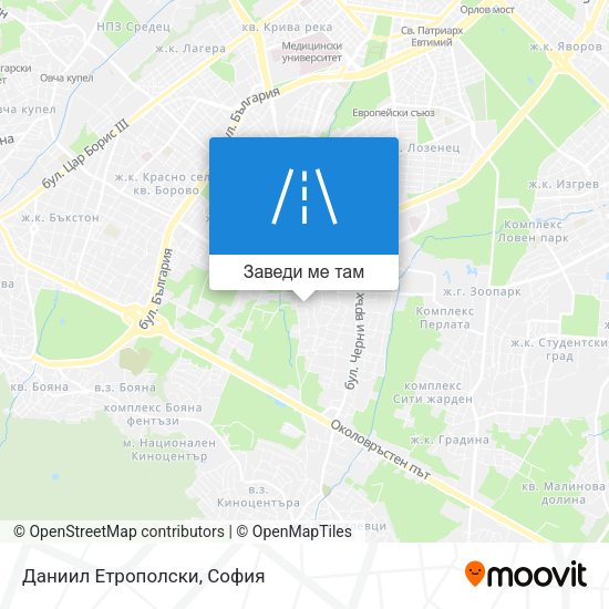 Даниил Етрополски карта